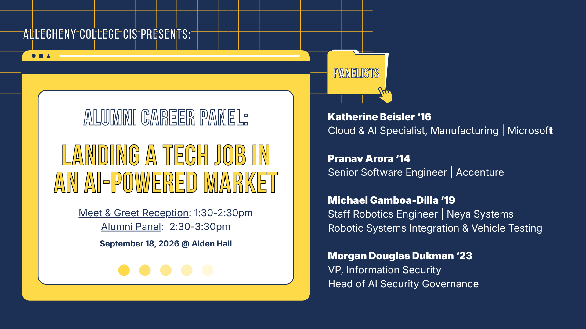 Alumni Career Panel: Landing a Tech Job in an AI-Powered Market