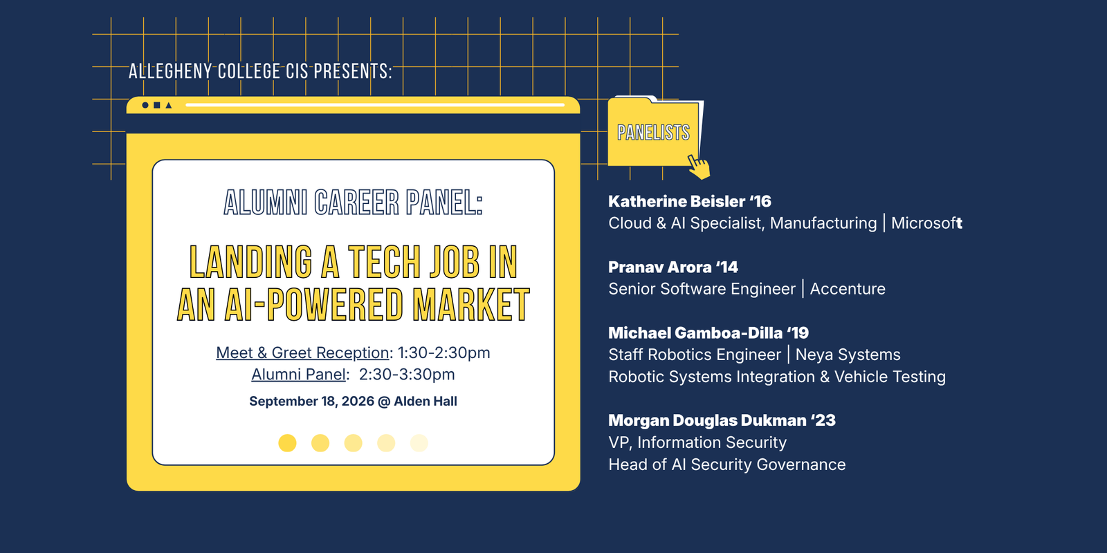 Alumni Career Panel: Landing a Tech Job in an AI-Powered Market